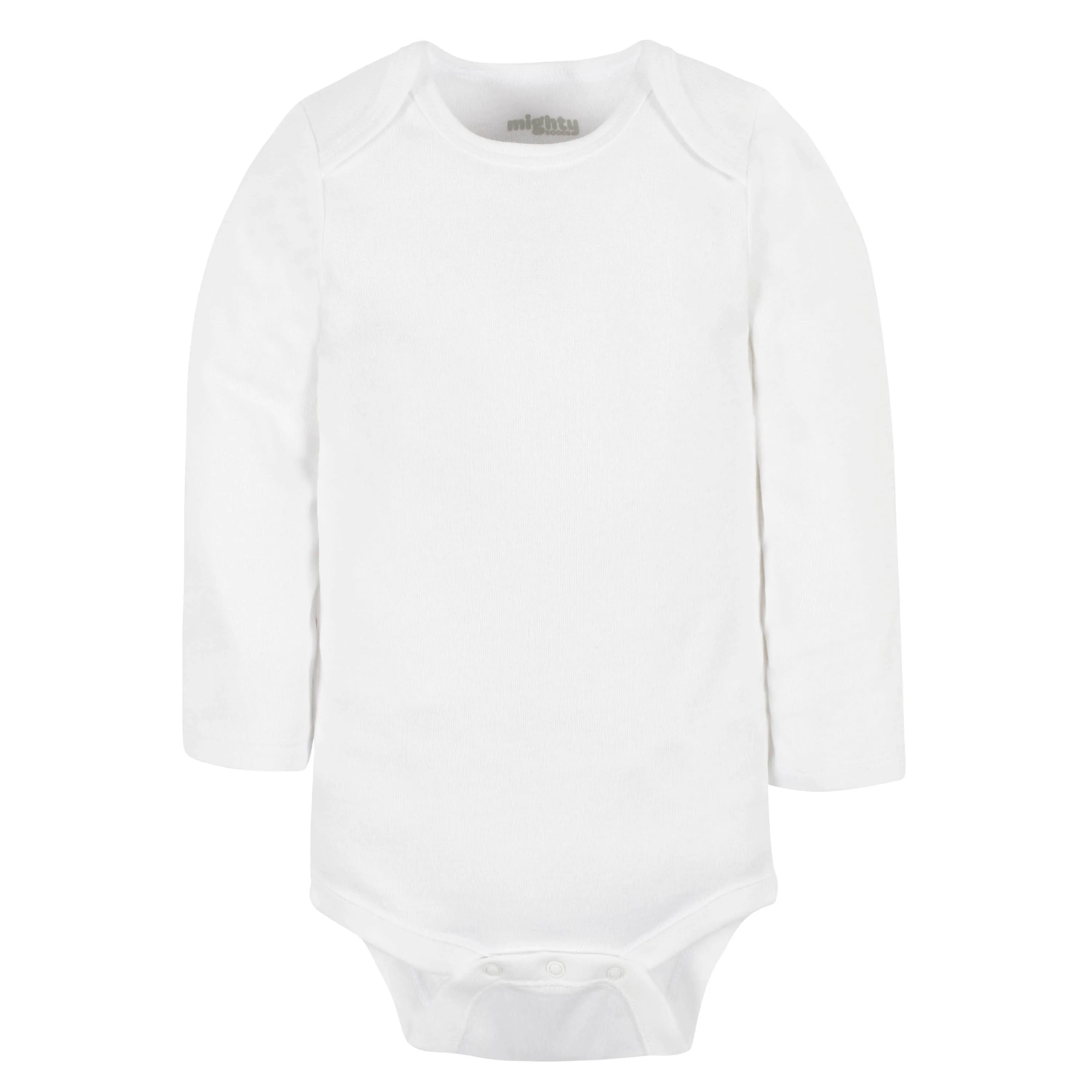 4-Pack Baby Neutral White Long Sleeve Bodysuits