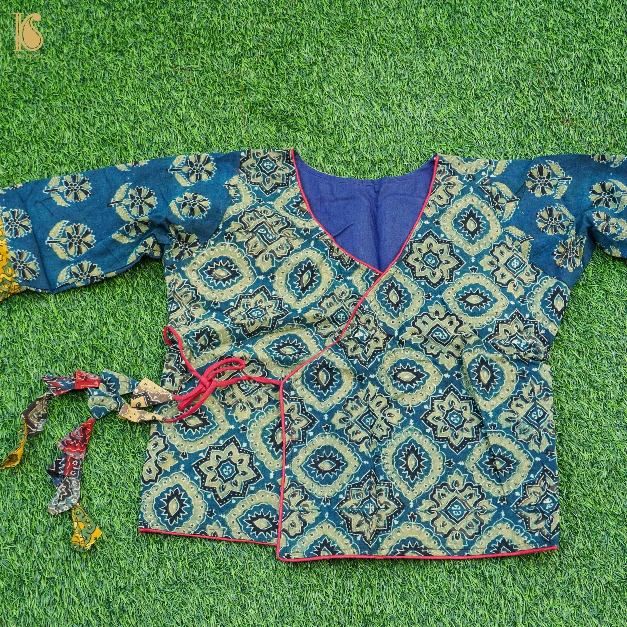Ajrakh Pure Cotton Stitched Blouse
