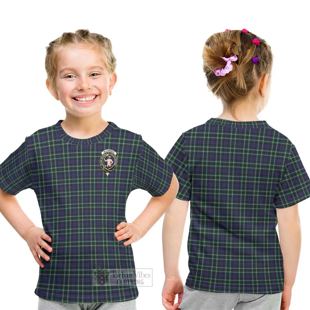 Allardice Tartan Kid T-Shirt with Family Crest