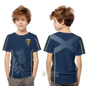 Allison Tartan Kid T-Shirt with Family Crest and Scottish Thistle Vibes Sport Style
