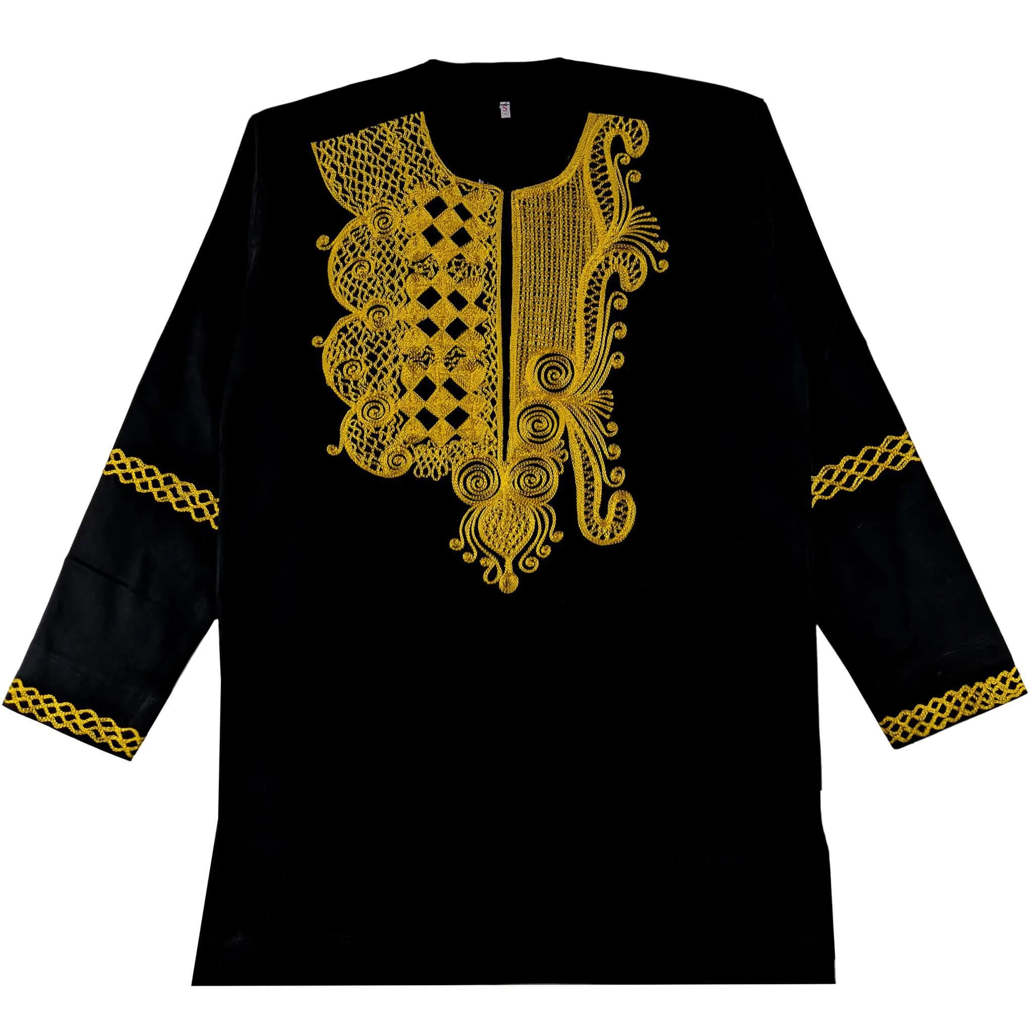 Black & Gold Men’s Long-sleeve Top