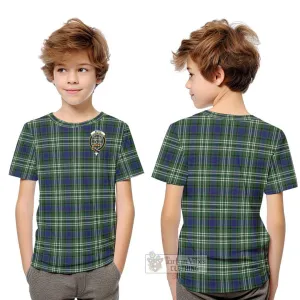 Blyth Tartan Kid T-Shirt with Family Crest