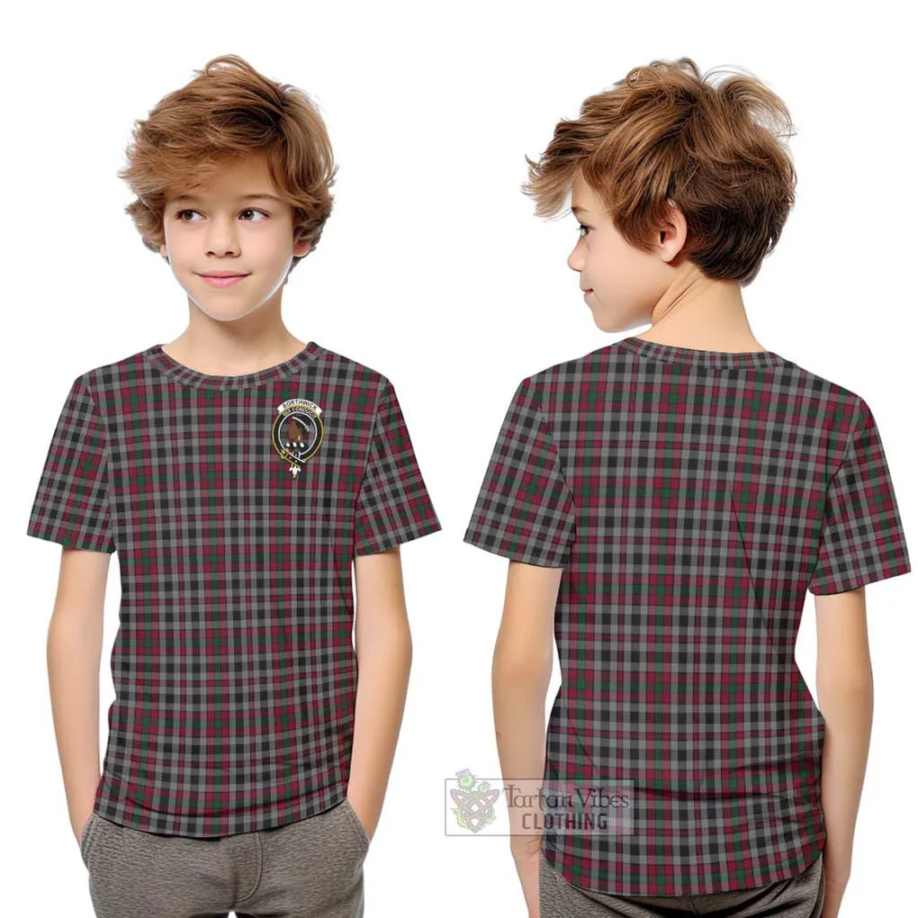 Borthwick Tartan Kid T-Shirt with Family Crest