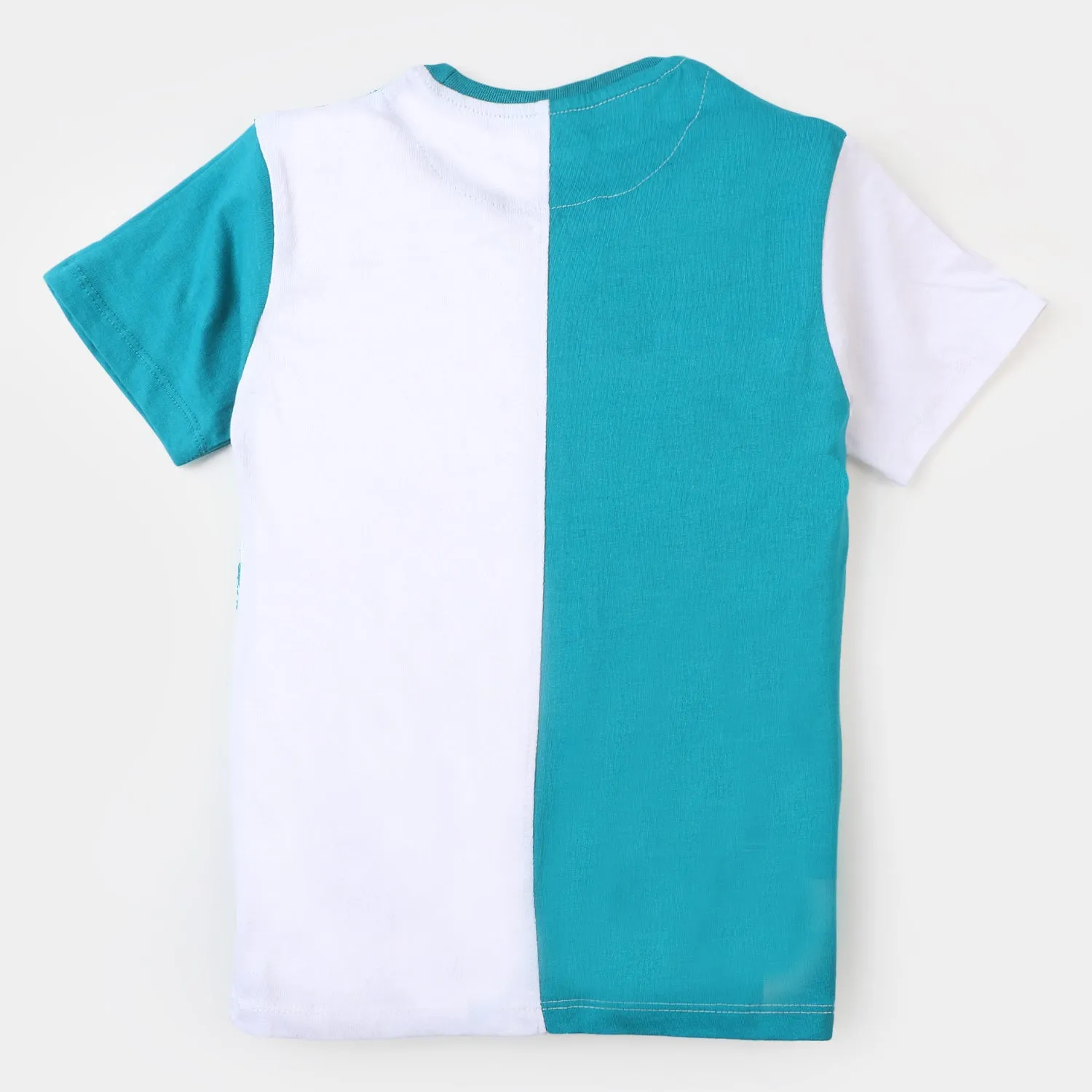 Boys Cotton T-Shirt  Character - Blue/White