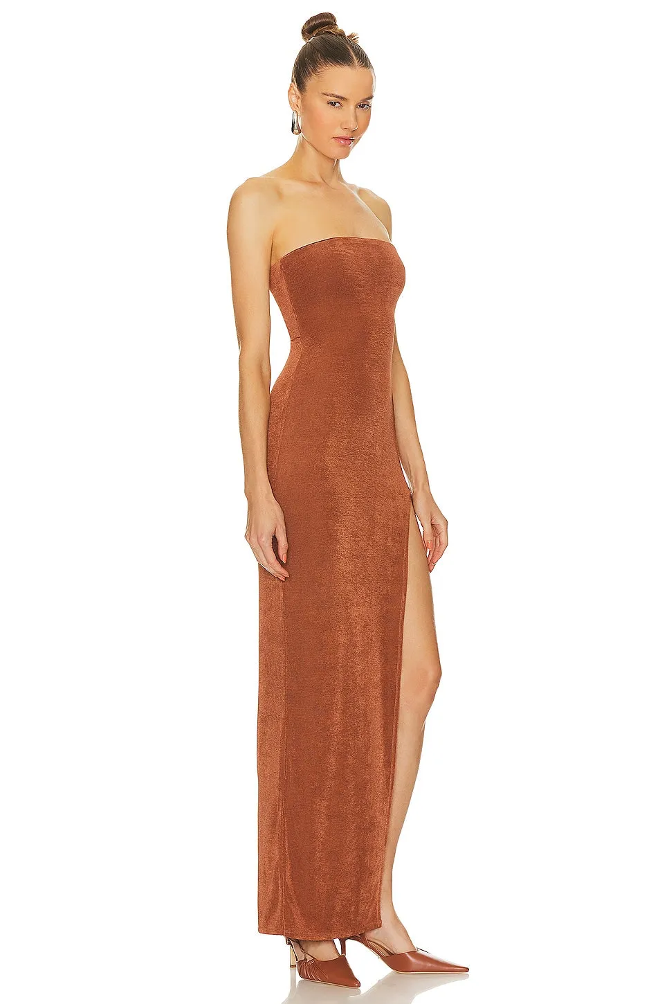 Camila Coelho Gracia Maxi Dress, Dark Brown
