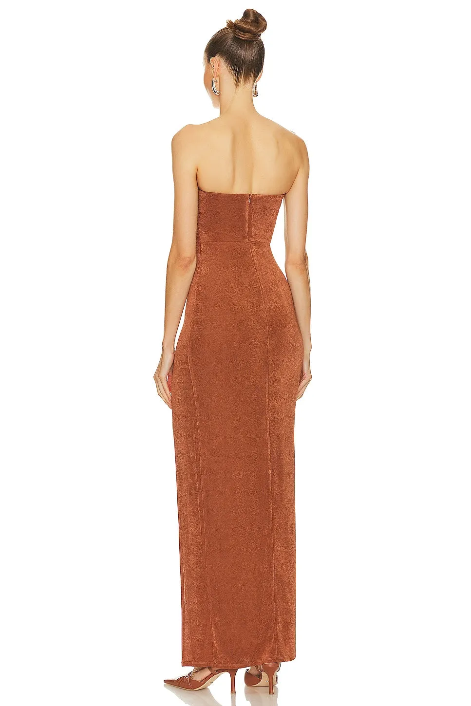 Camila Coelho Gracia Maxi Dress, Dark Brown