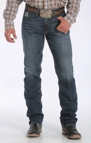 CINCH SILVER LABEL - MEN'S DARK STONEWASH SLIM FIT DENIM JEANS