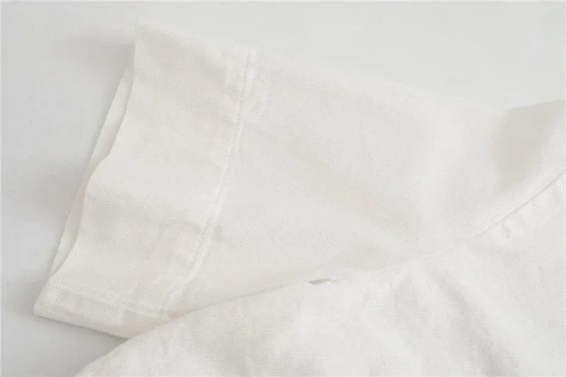CROPPED IRREGULAR BLOUSE