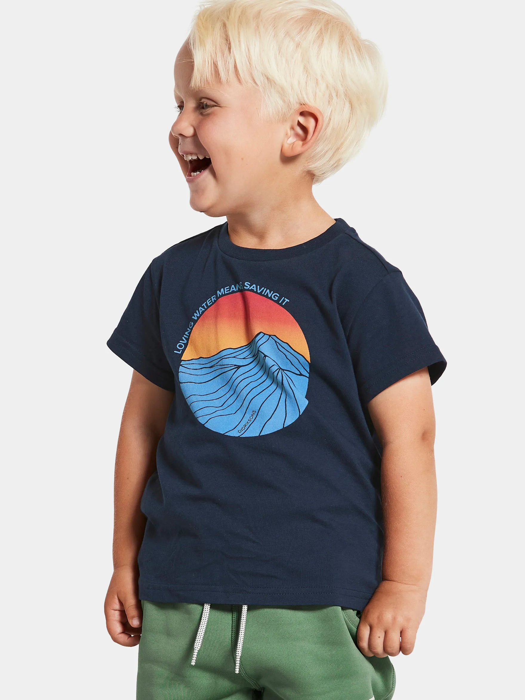 Didriksons Fröet Kids&#x27; T-Shirt 2 Navy | Buy Didriksons Fröet Kids&#x27; T-Shirt 2 Navy here | Outnorth