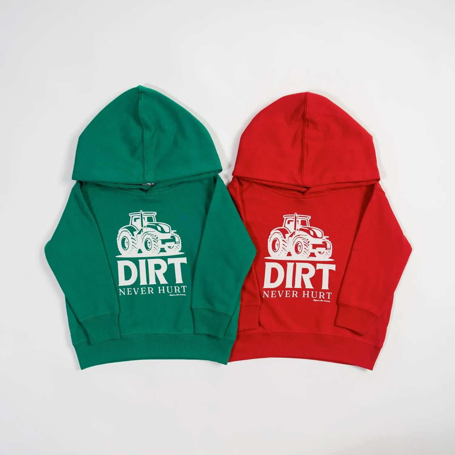 Dirt Never Hurt Green Toddler/Youth Hoodie