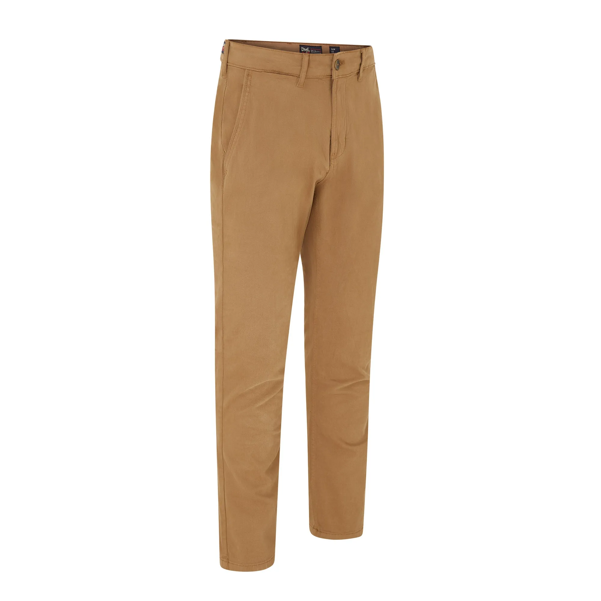 Eddie premium comfort stretch chino in Dark Tan
