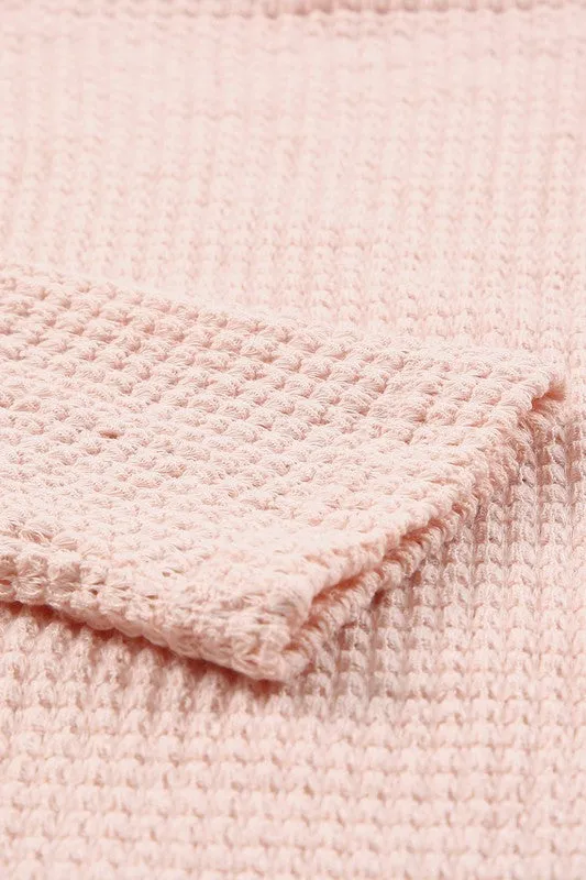 Fall Poncho Top - Pink