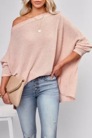 Fall Poncho Top - Pink
