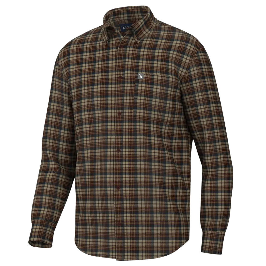 Grange Stretch Flannel Red/Navy/Yellow