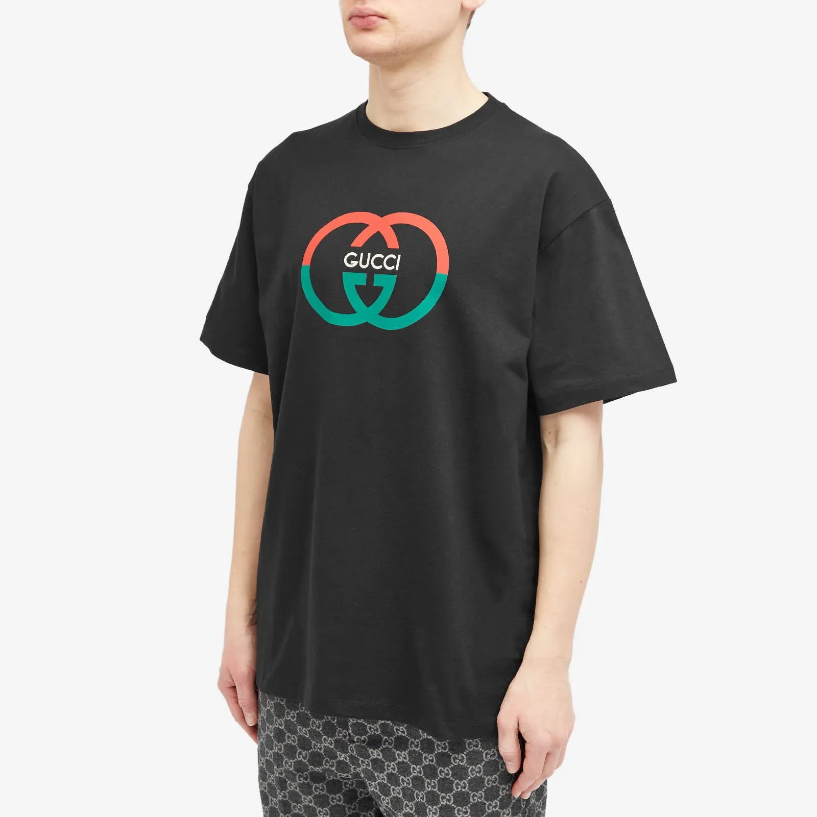 Gucci Interlocking Logo T-shirt, black