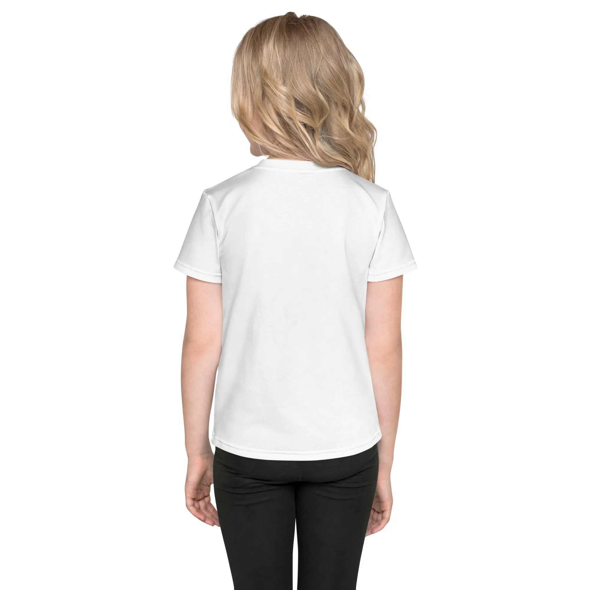 Happy Blooms Bouquet Girl's crew neck t-shirt