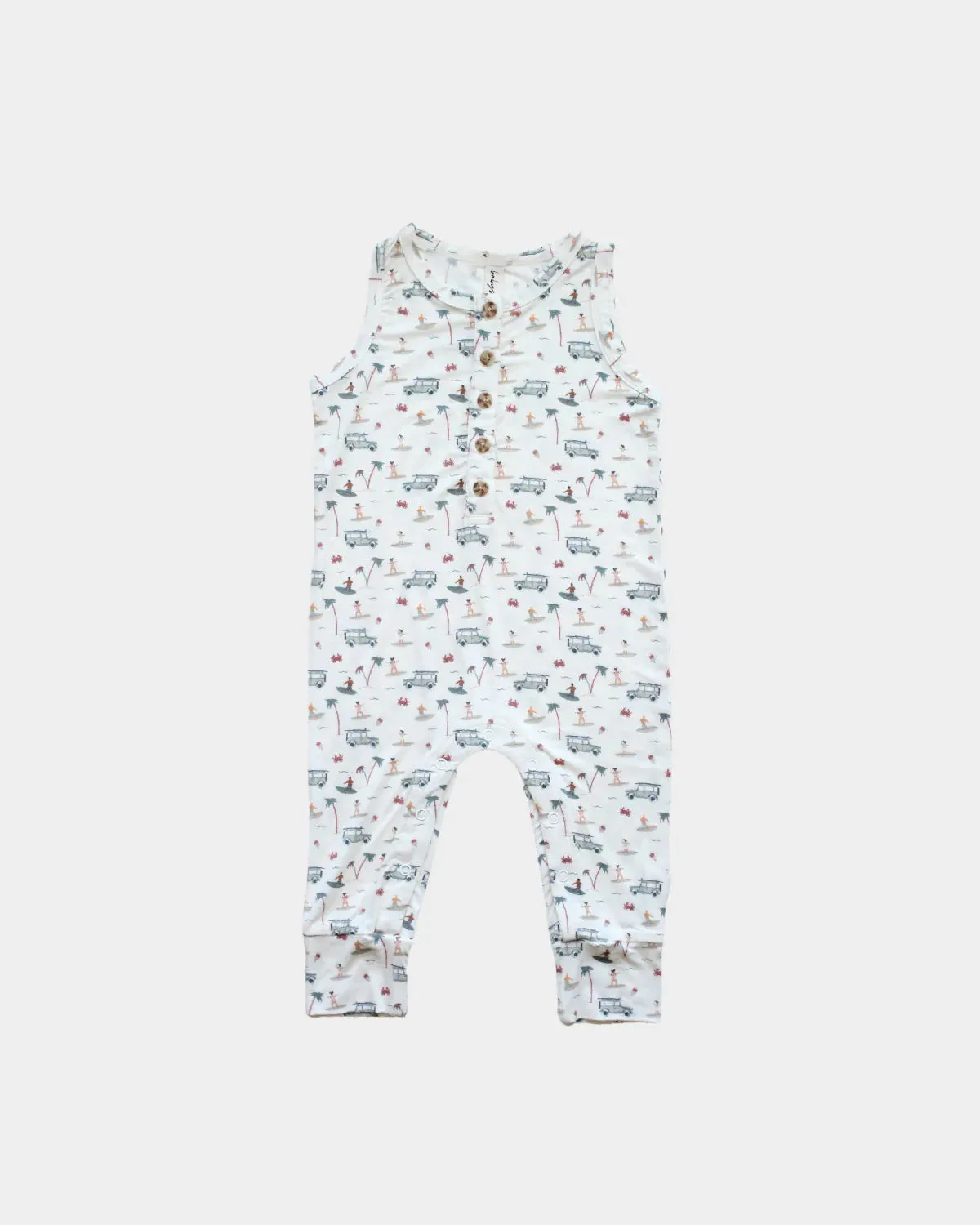 Henley Tank Romper Baby Sprouts