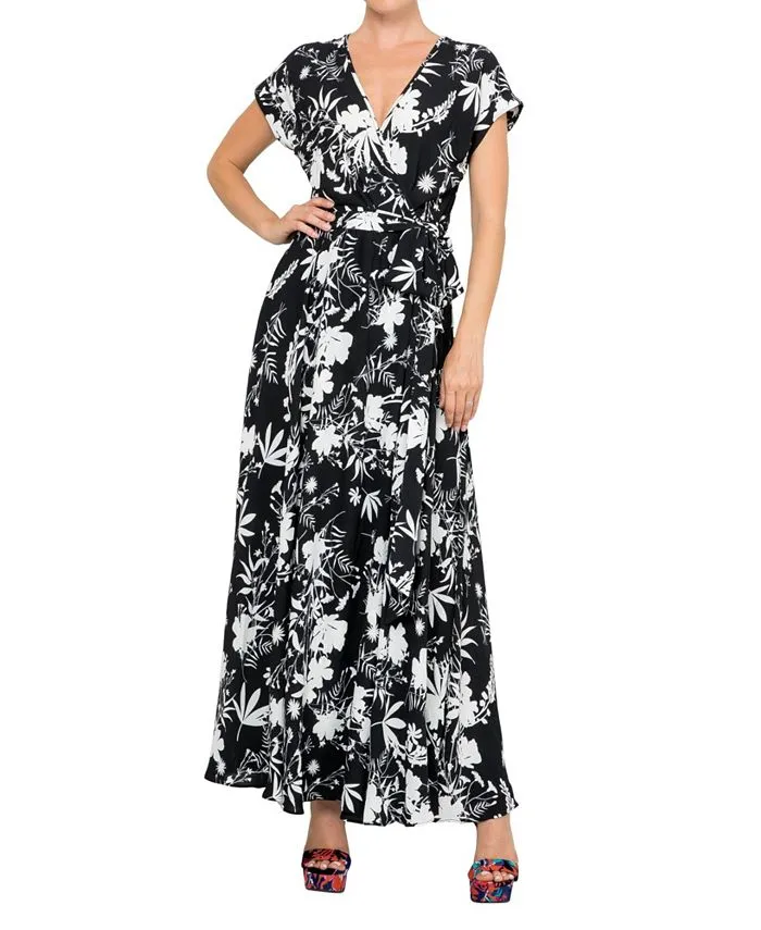 Jasmine Meghan Los Angeles women's maxi dress, Dahlia black