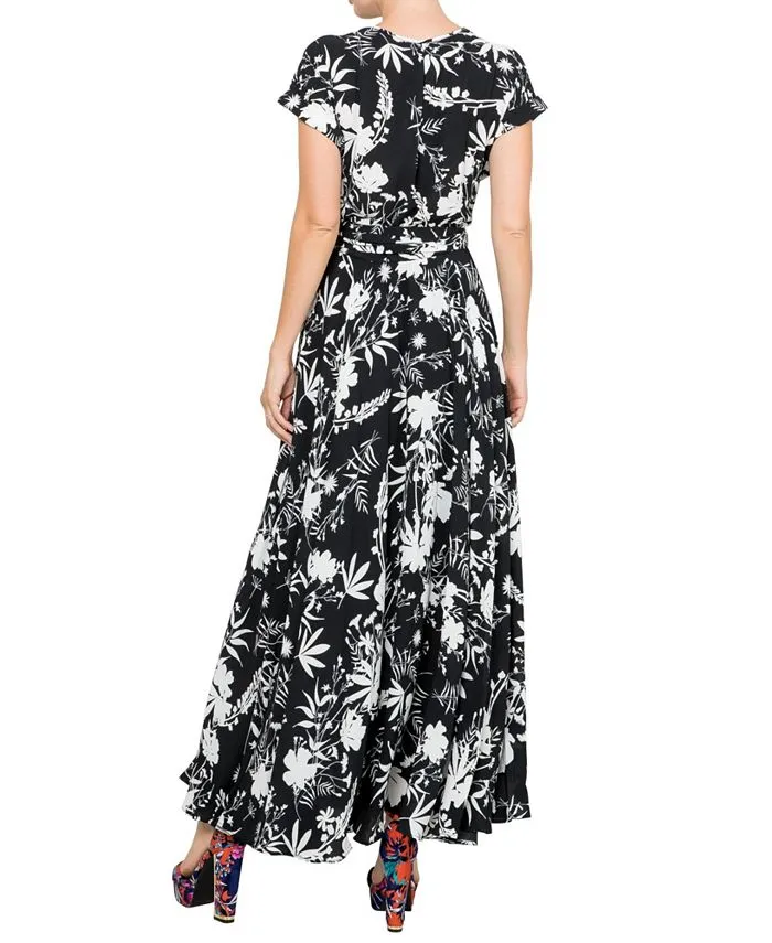 Jasmine Meghan Los Angeles women's maxi dress, Dahlia black