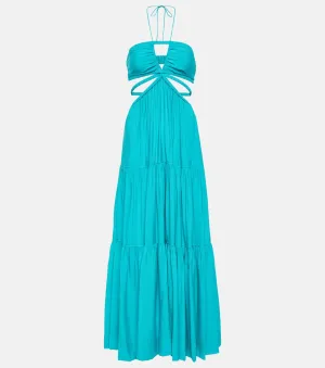 Laurel halterneck maxi dress SIMKHAI, blue