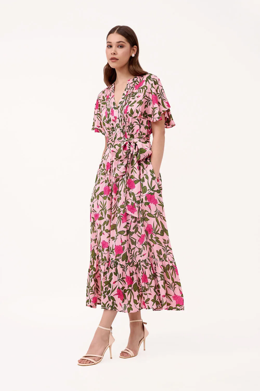 Leni Maxi Dress - Tuscan Garden Primrose