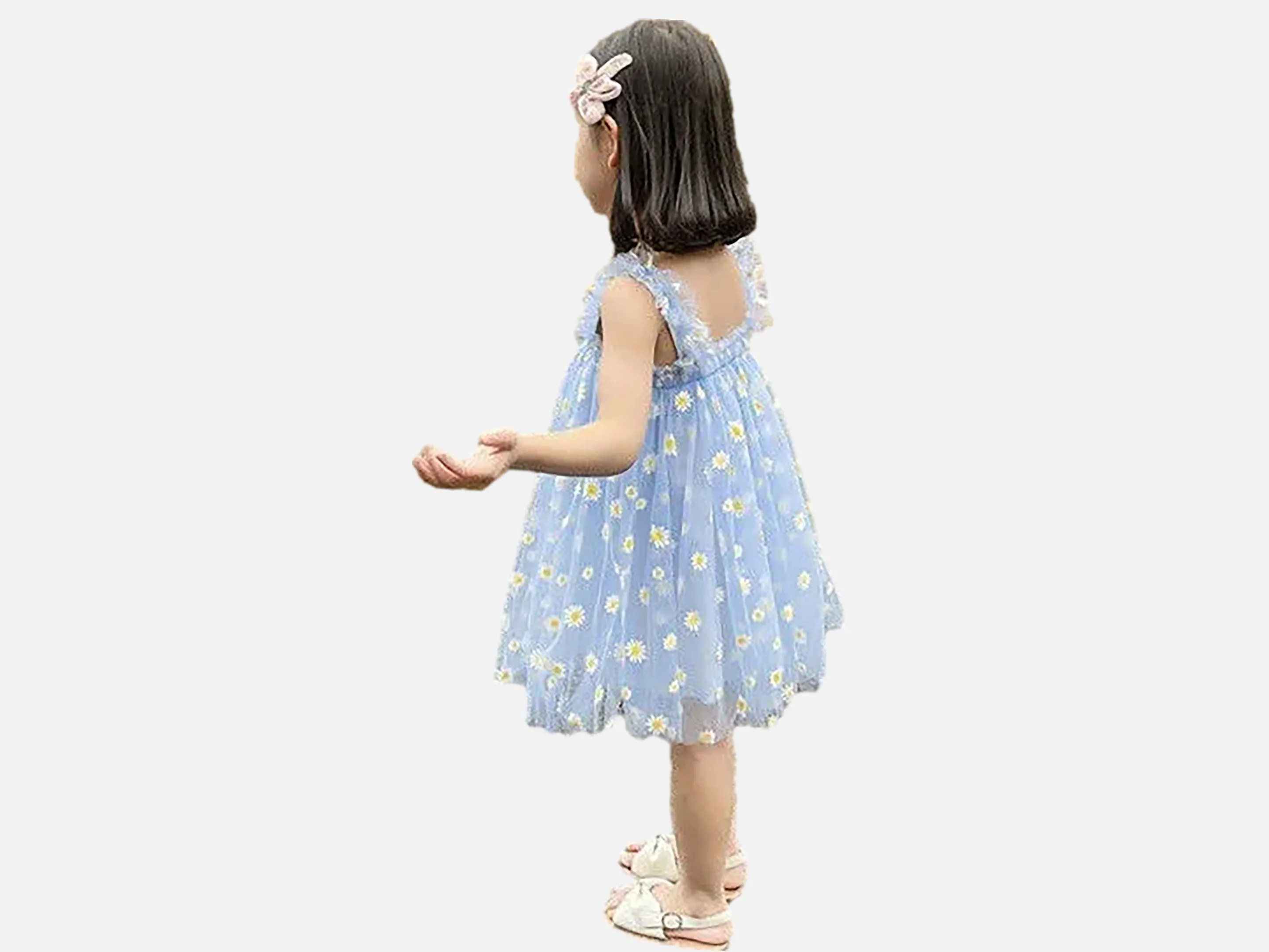 Light Blue Tulle Dress | Baby Tulle Dress | Daisies Tutu , Flower Girl tutu