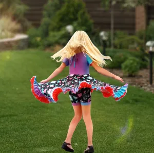 Lola Reversible Shorts - Butterfly Ombré
