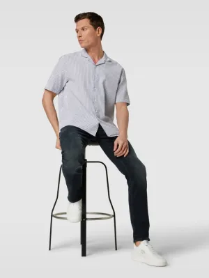 McNeal Striped Regular Fit Casual Shirt, White