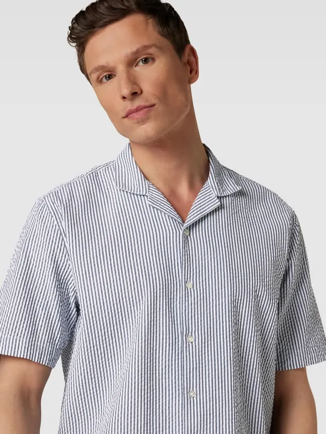 McNeal Striped Regular Fit Casual Shirt, White