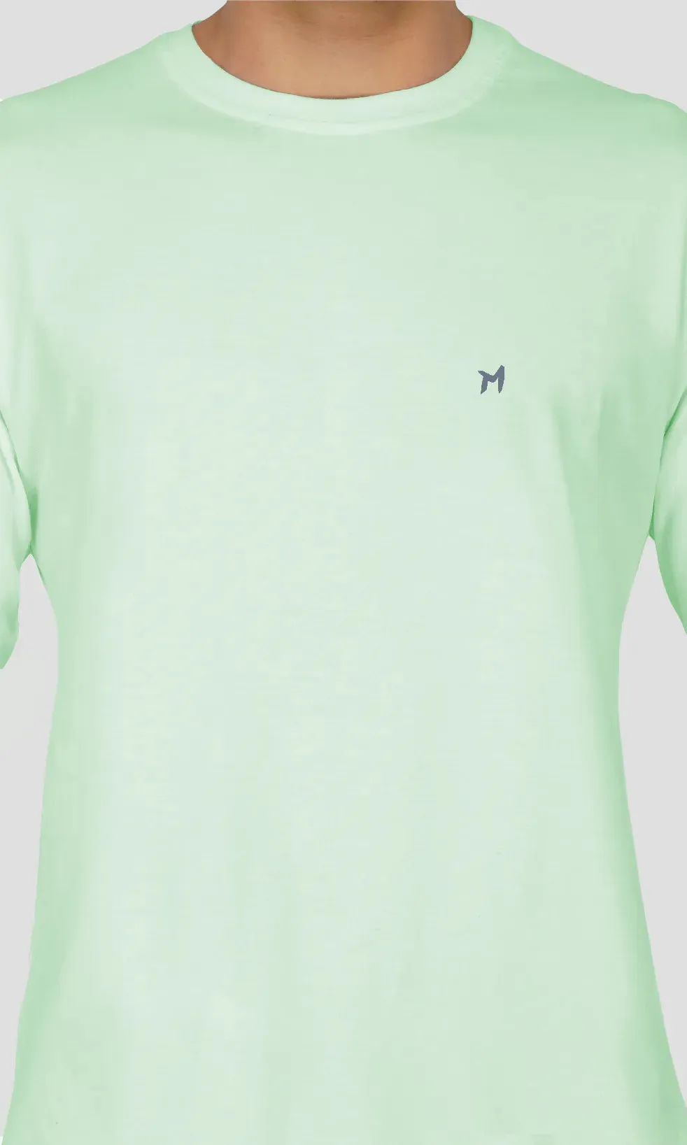 Mebadass Cotton Men's OverSized/Baggy Dropshoulder T-shirts - Pista Green