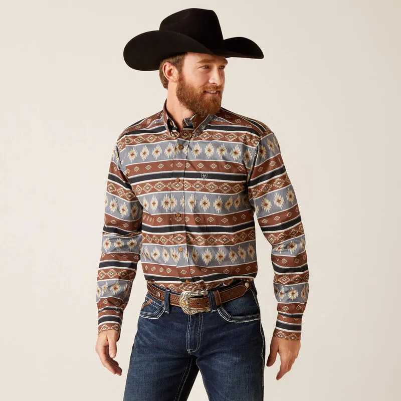 Men's Ariat Nelly Fitted Long Sleeve Button Down Shirt