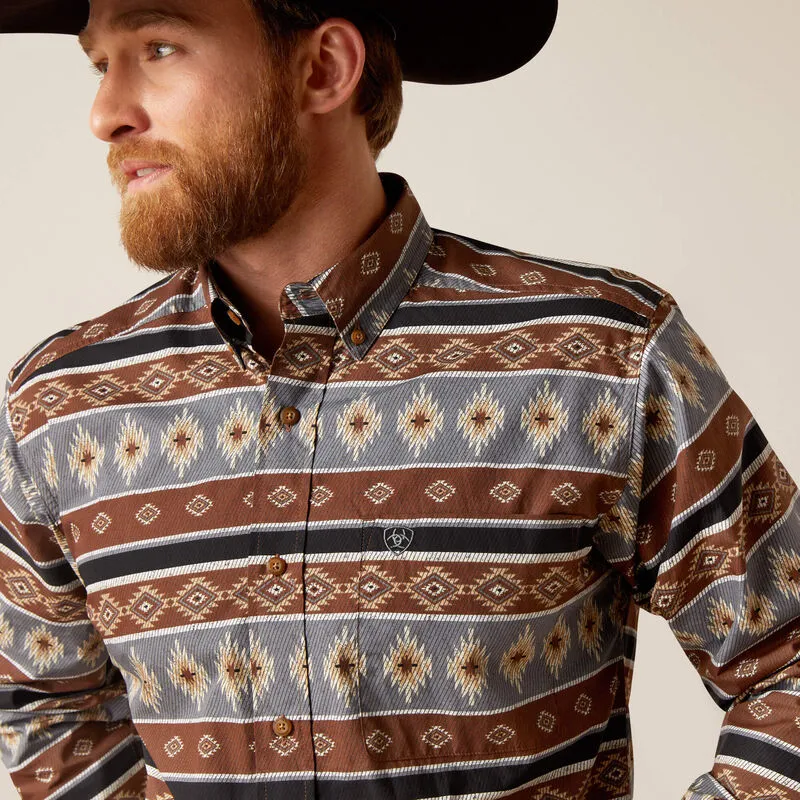 Men's Ariat Nelly Fitted Long Sleeve Button Down Shirt