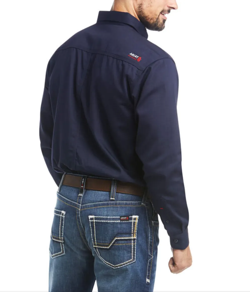 MEN'S NAVY FR WORK SHIRT