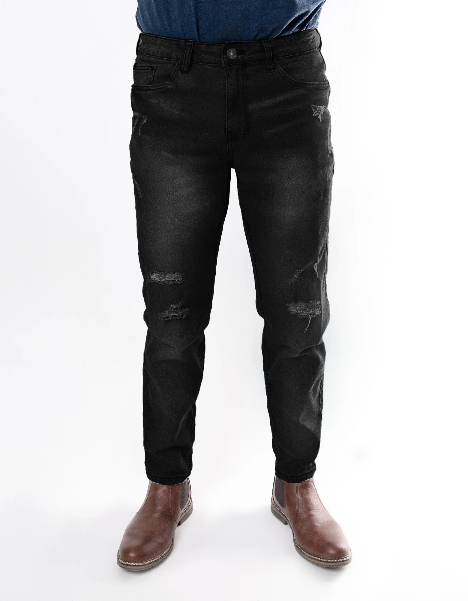 MEN'S SLITHER RIPPED SLIM FIT JEANS
