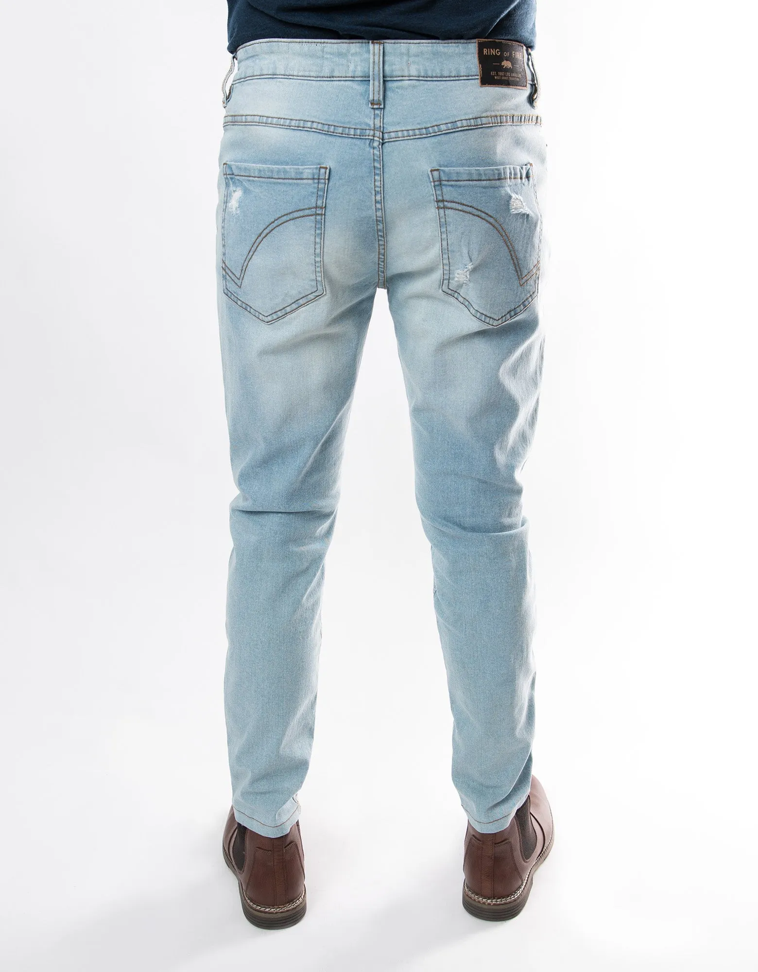 MEN'S SLITHER RIPPED SLIM FIT JEANS