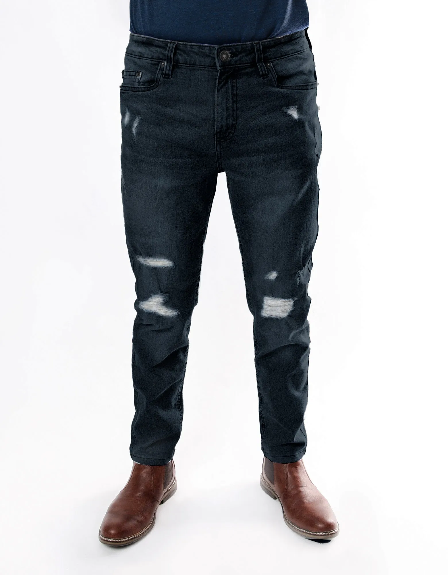 MEN'S SLITHER RIPPED SLIM FIT JEANS