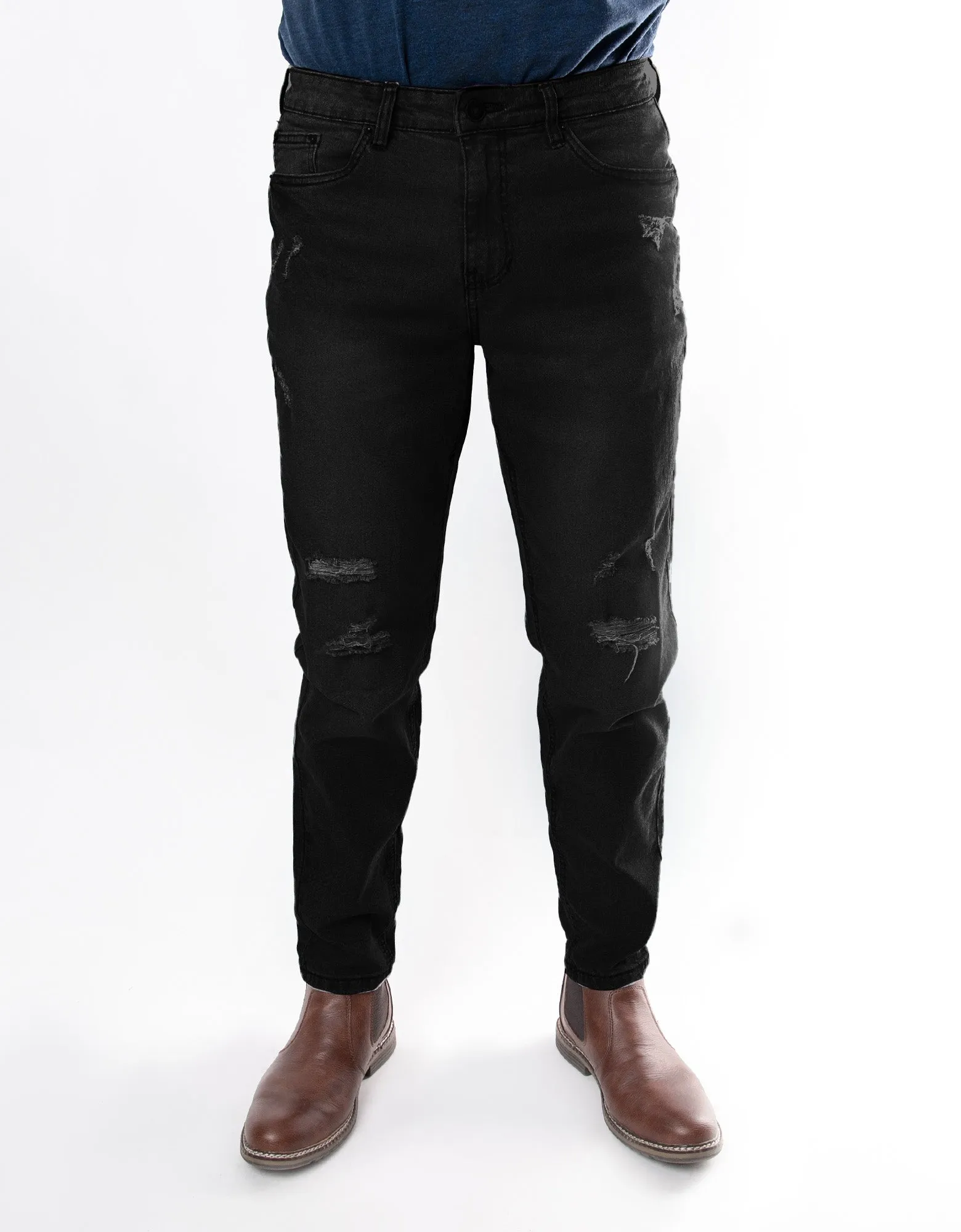 MEN'S SLITHER RIPPED SLIM FIT JEANS