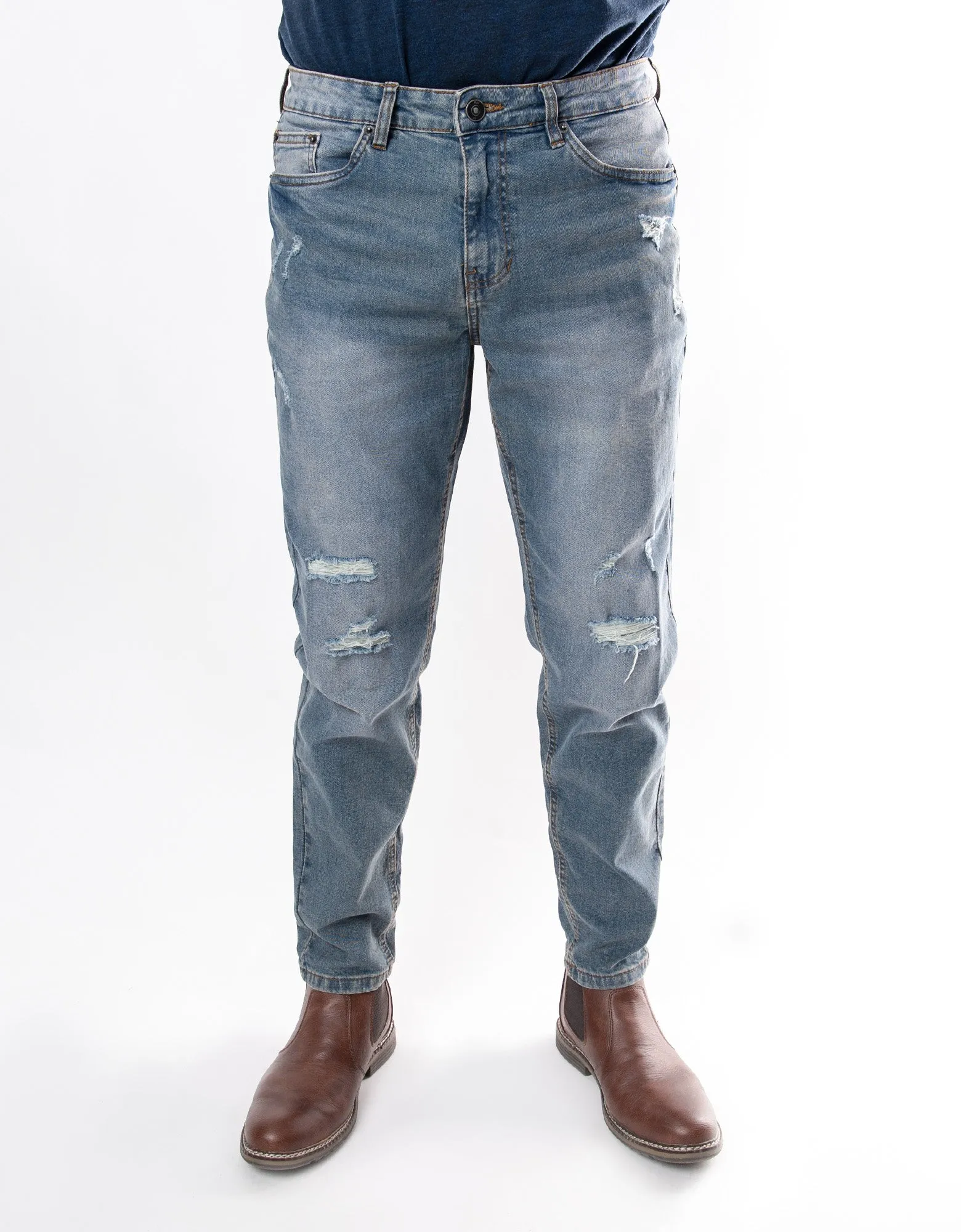 MEN'S SLITHER RIPPED SLIM FIT JEANS