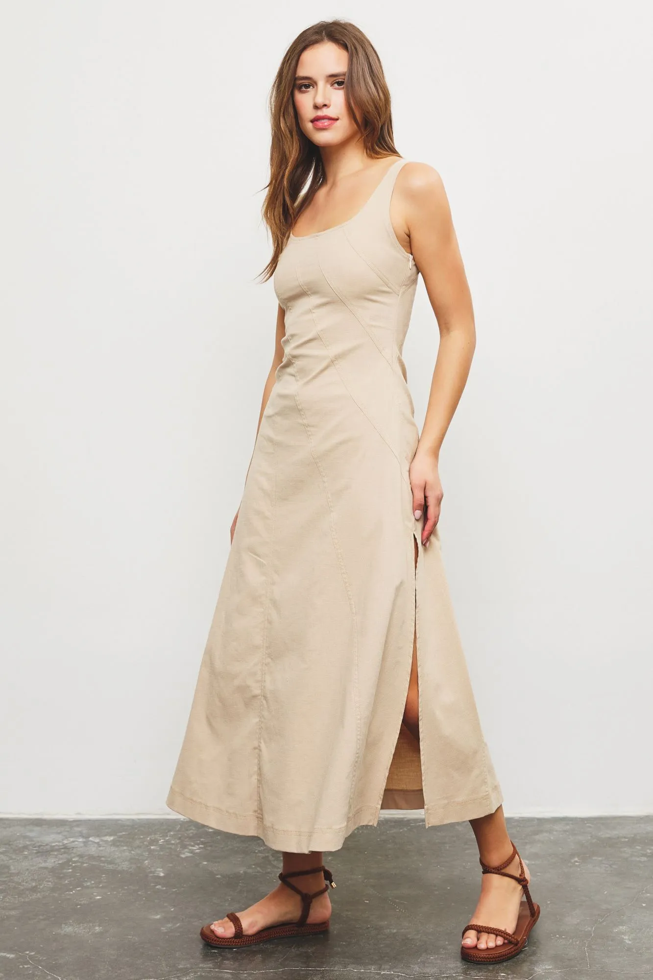 MS Square Neck Maxi Dress