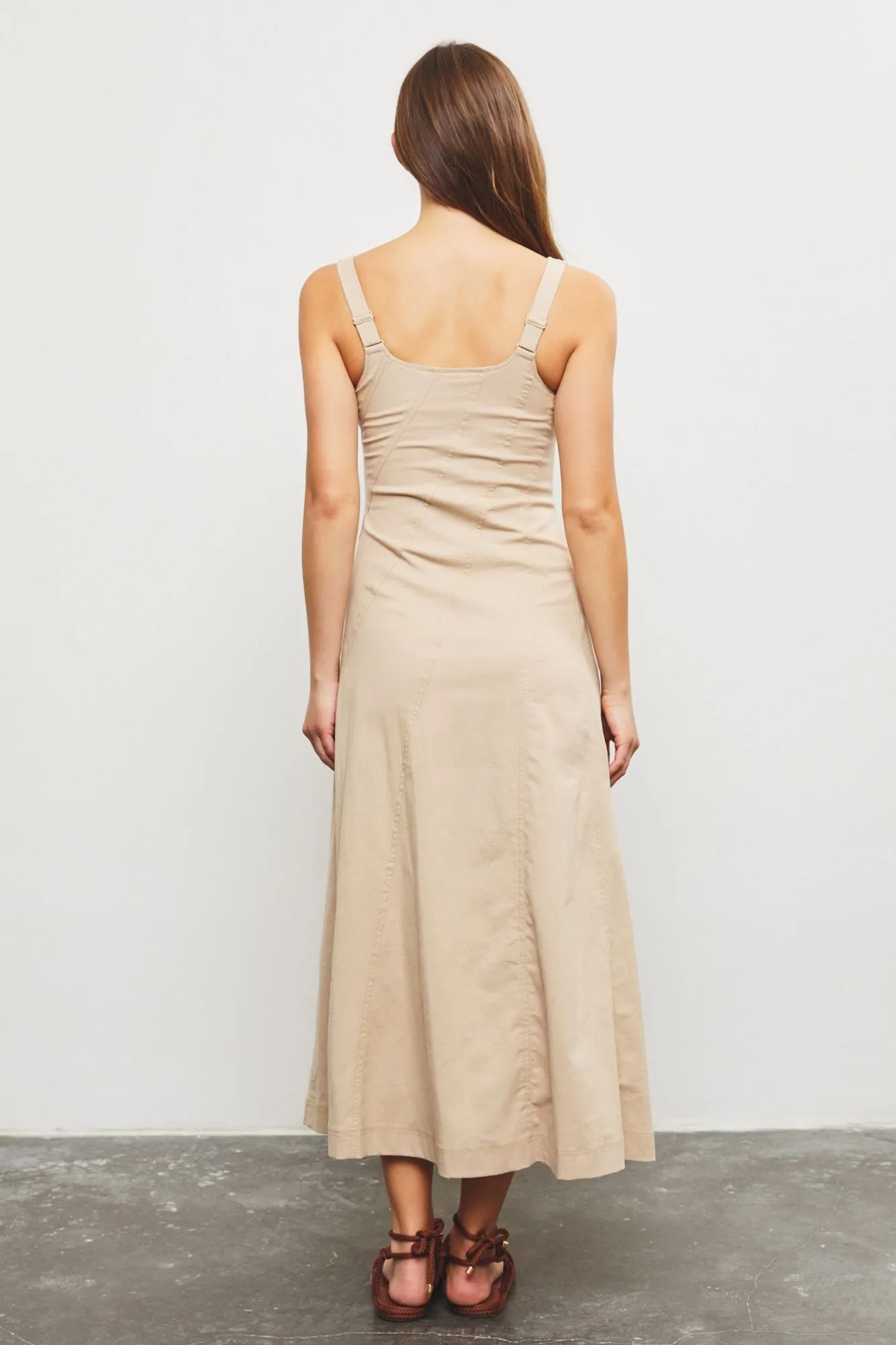 MS Square Neck Maxi Dress