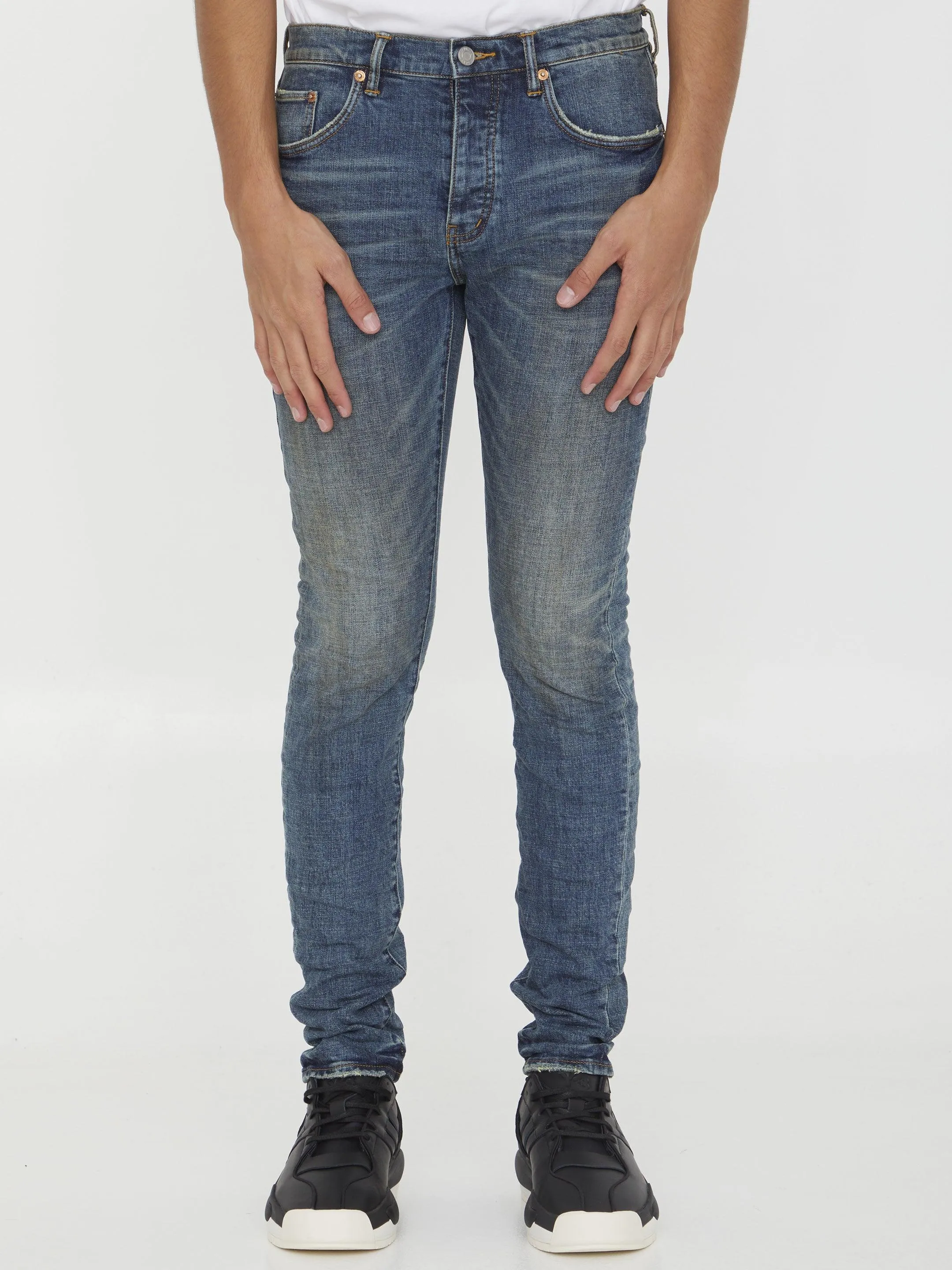 Purple Brand Slim Jeans In Blue Denim