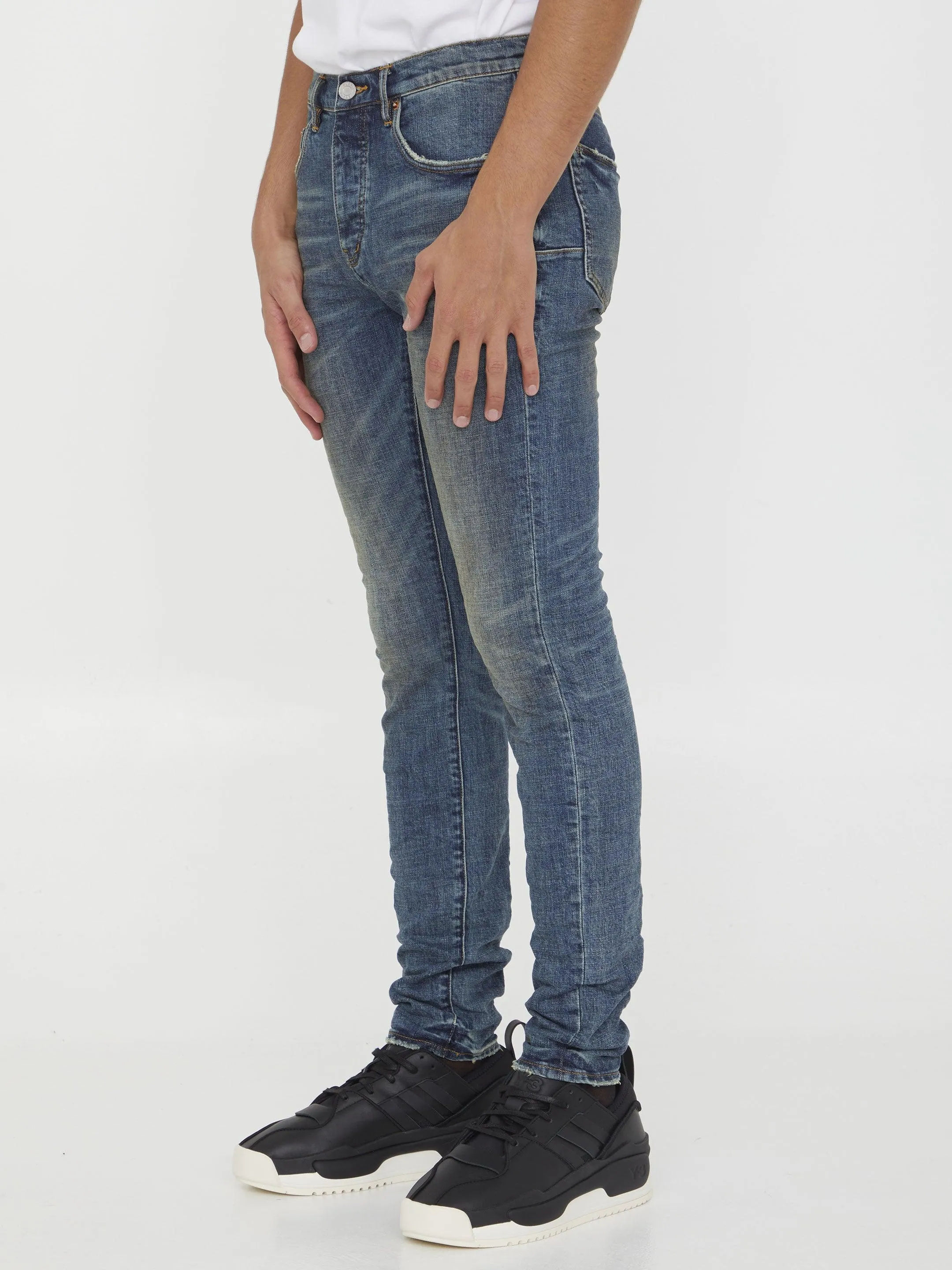 Purple Brand Slim Jeans In Blue Denim