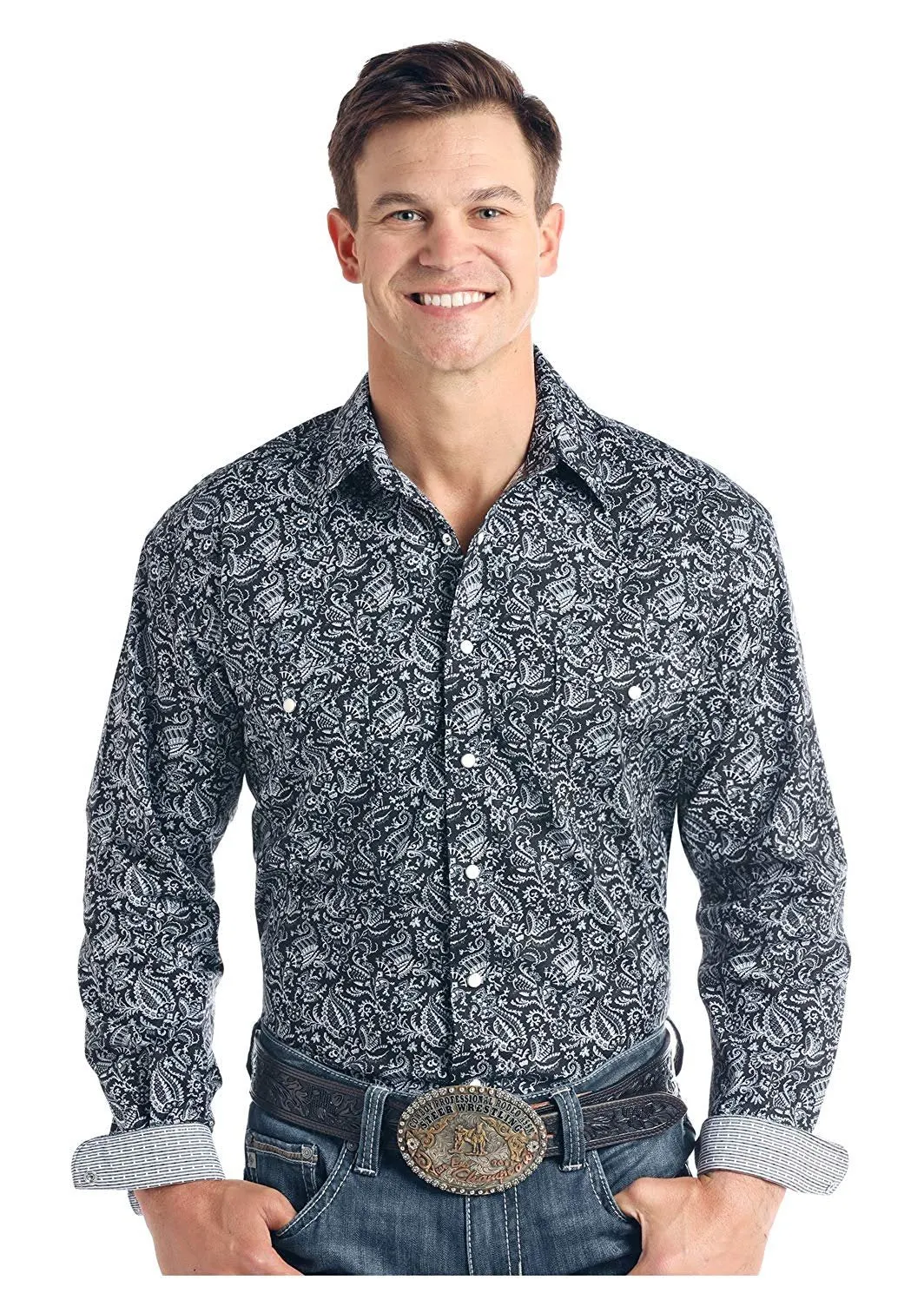 Rough Stock Men's Long Sleeve, Verano Antique
