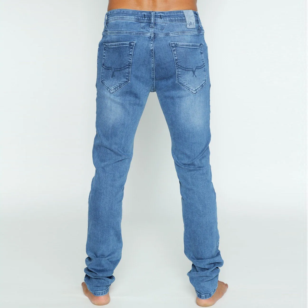 Slim Fit Stretch Light Denim Jeans #EIG-35
