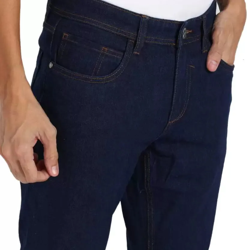 Slim Men Dark Blue Jeans