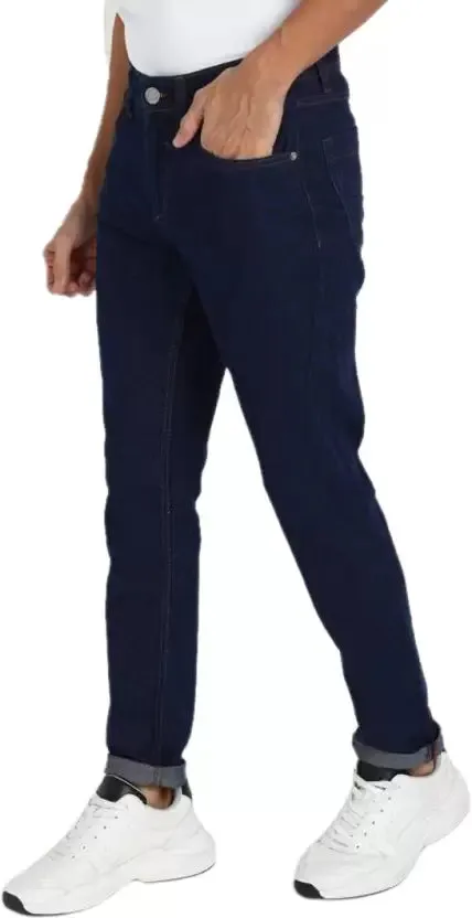 Slim Men Dark Blue Jeans