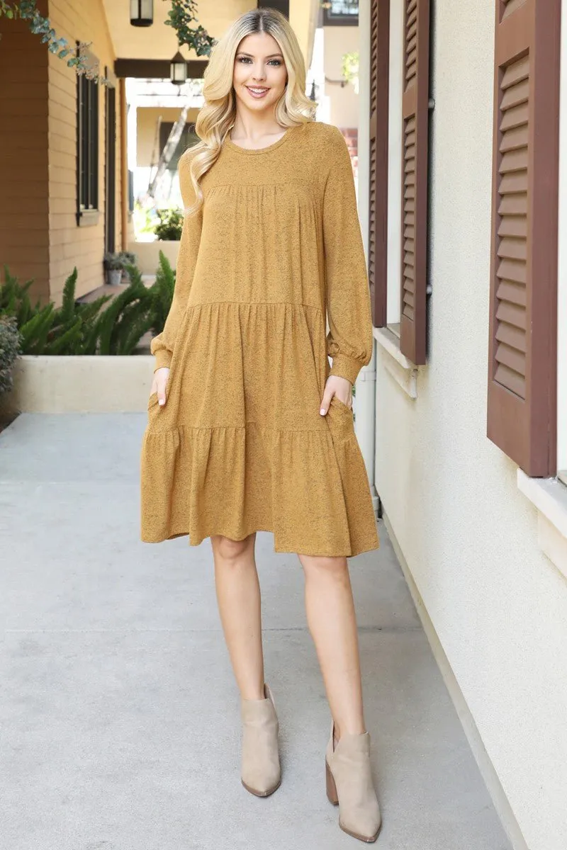 Still Be Here Layered Dress - 4 Colors