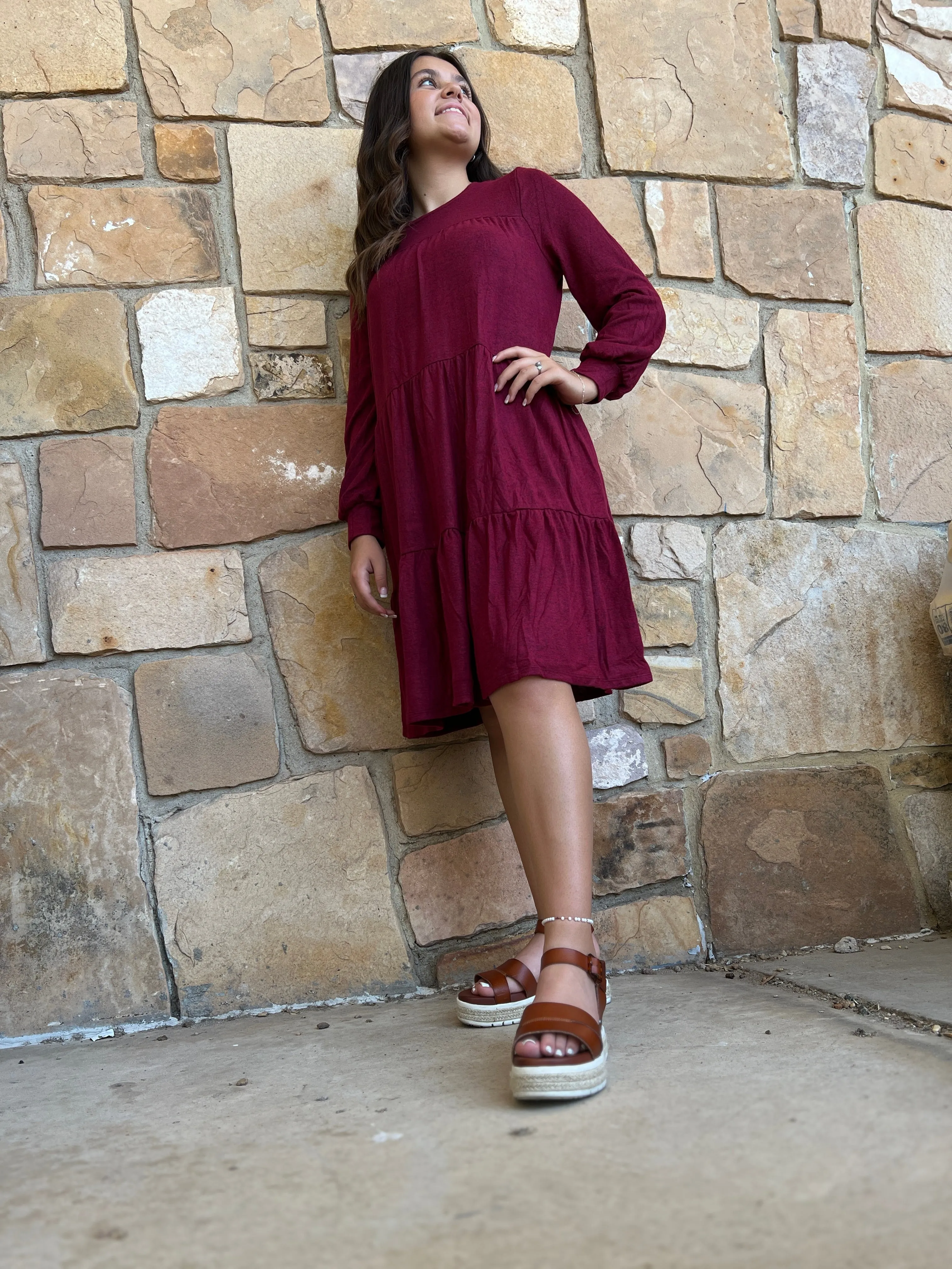 Still Be Here Layered Dress - 4 Colors