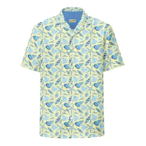 Sunny Shell Button Down Hawaiian Shirt