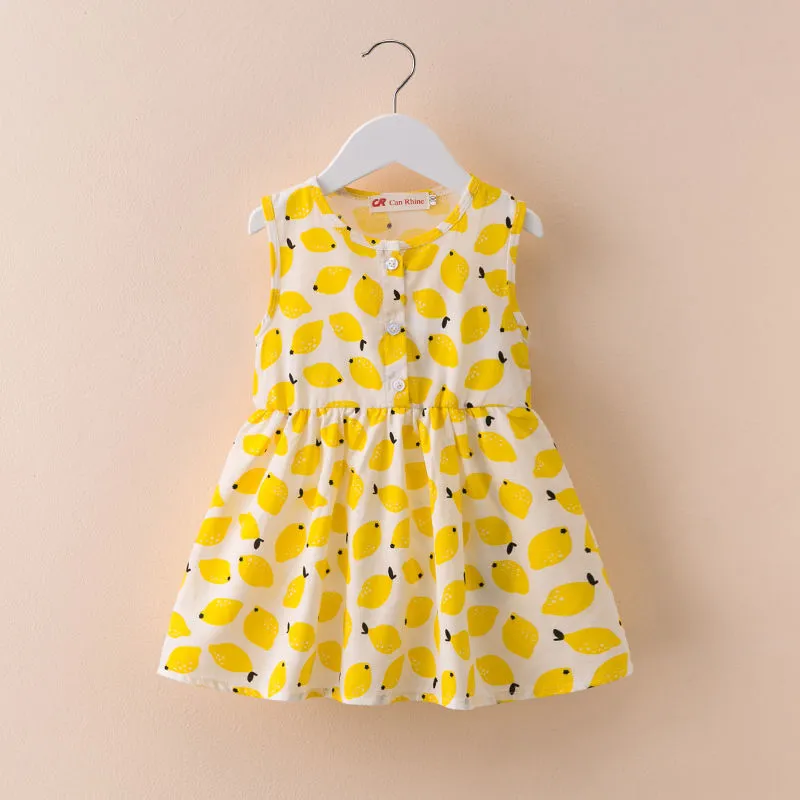 Toddler Girls Dress Summer New Floral Pattern Sundress - BTGD8491